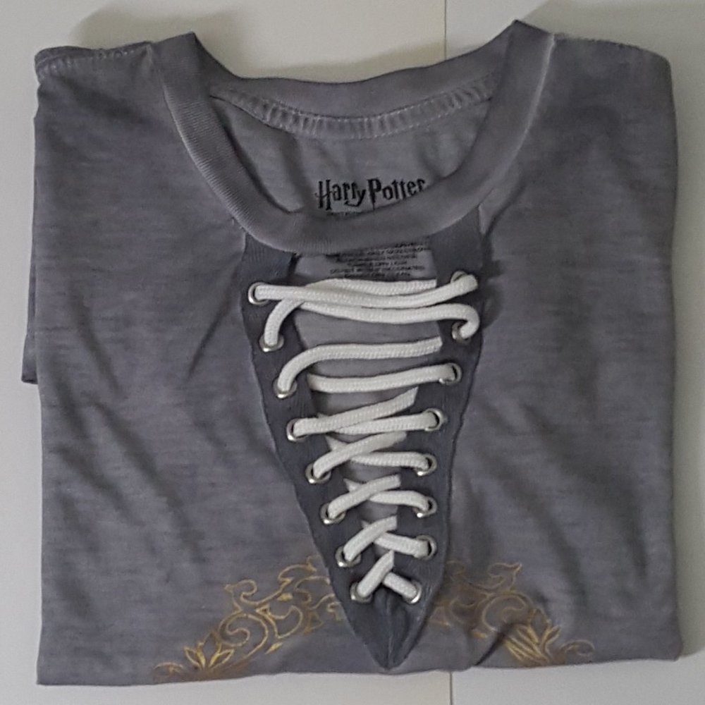 New HARRY POTTER  T-Shirts Blouse Size M Gray